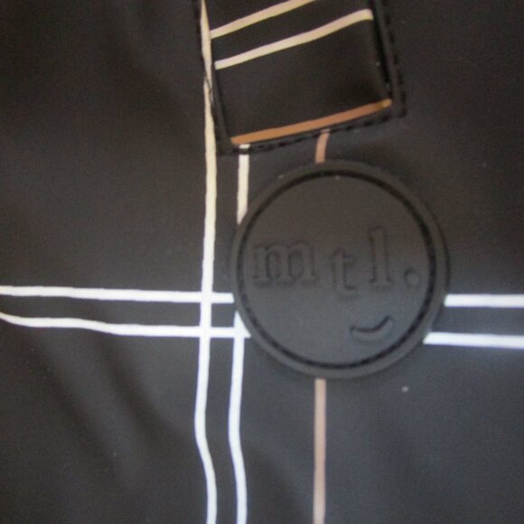 Miles the Label Grid Print on Black Hooded Raincoat 5Y NEW! - Picture 9 of 12